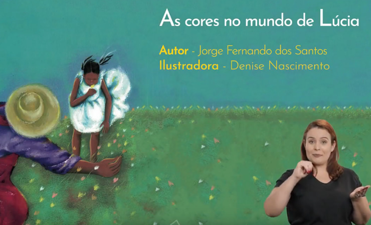 Acesso à página com o vídeo As cores no mundo de Lúcia, do projeto Diversos Livros Acessíveis e Inclusivos