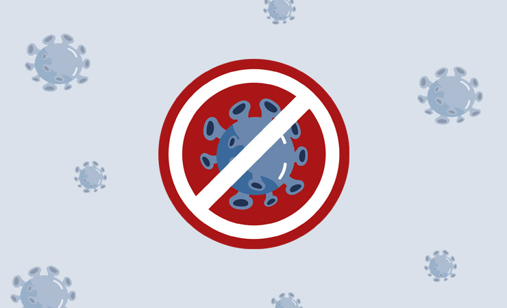 Ilustração com alguns vírus